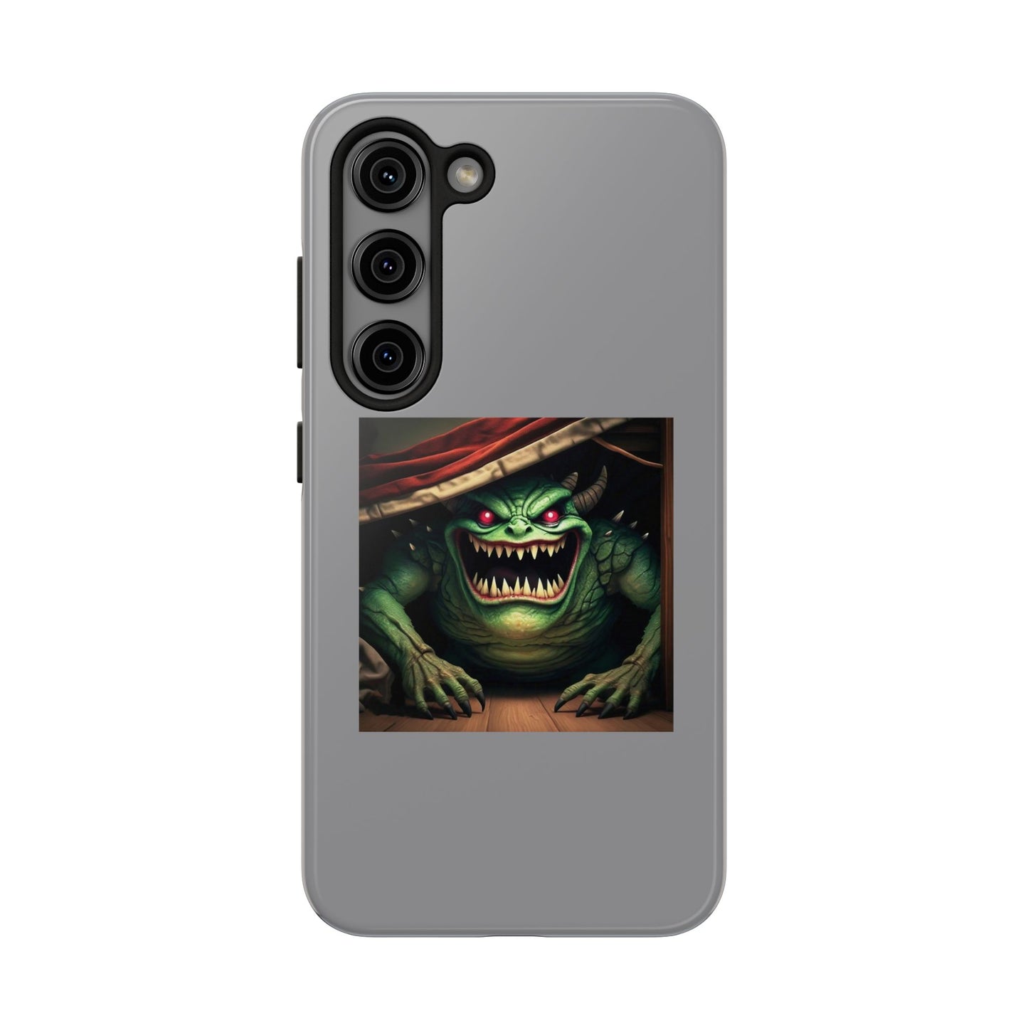 Sock Thief Monster Under the Bed Design Tough Phone Cases