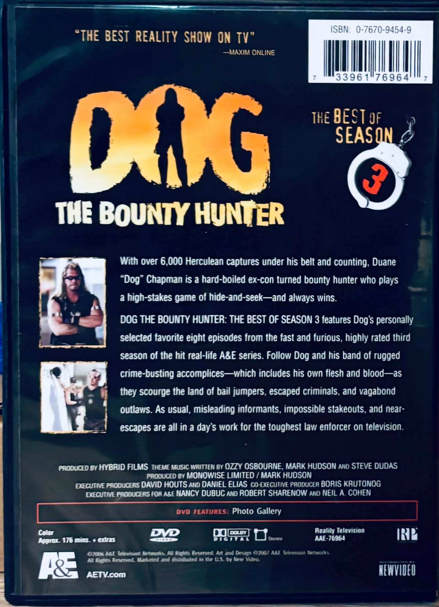 Dog the Bounty Hunter The Best of Season 3 DVD A&E OOP