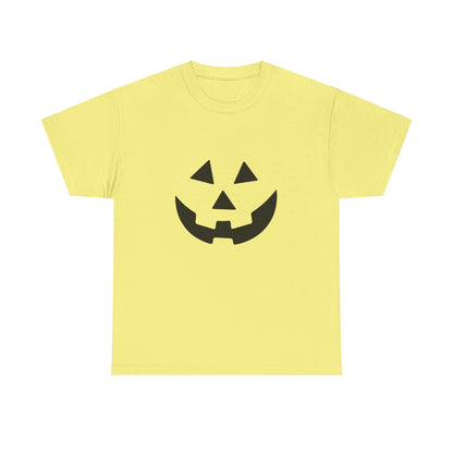 Camiseta unisex de algodón grueso con la tradicional calabaza de Halloween