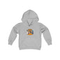 Hello Fall (front) Pun-Kin Pie (back) Youth Heavy Blend Hooded Sweatshirt Hoodie