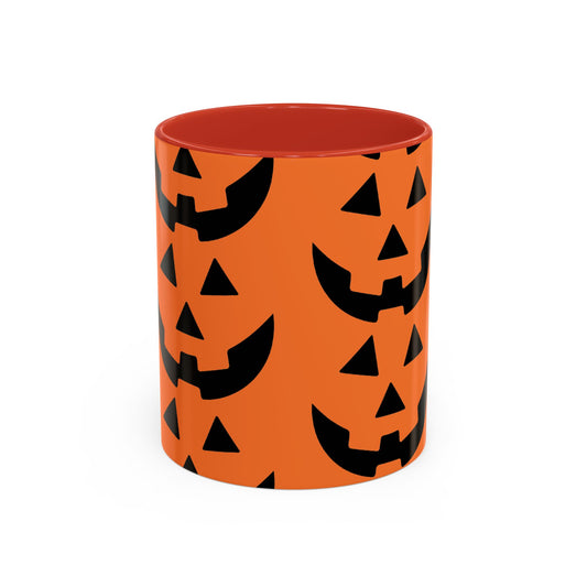 Traditional Jack-o'-Lantern Accent Coffee Mug (11, 15oz)