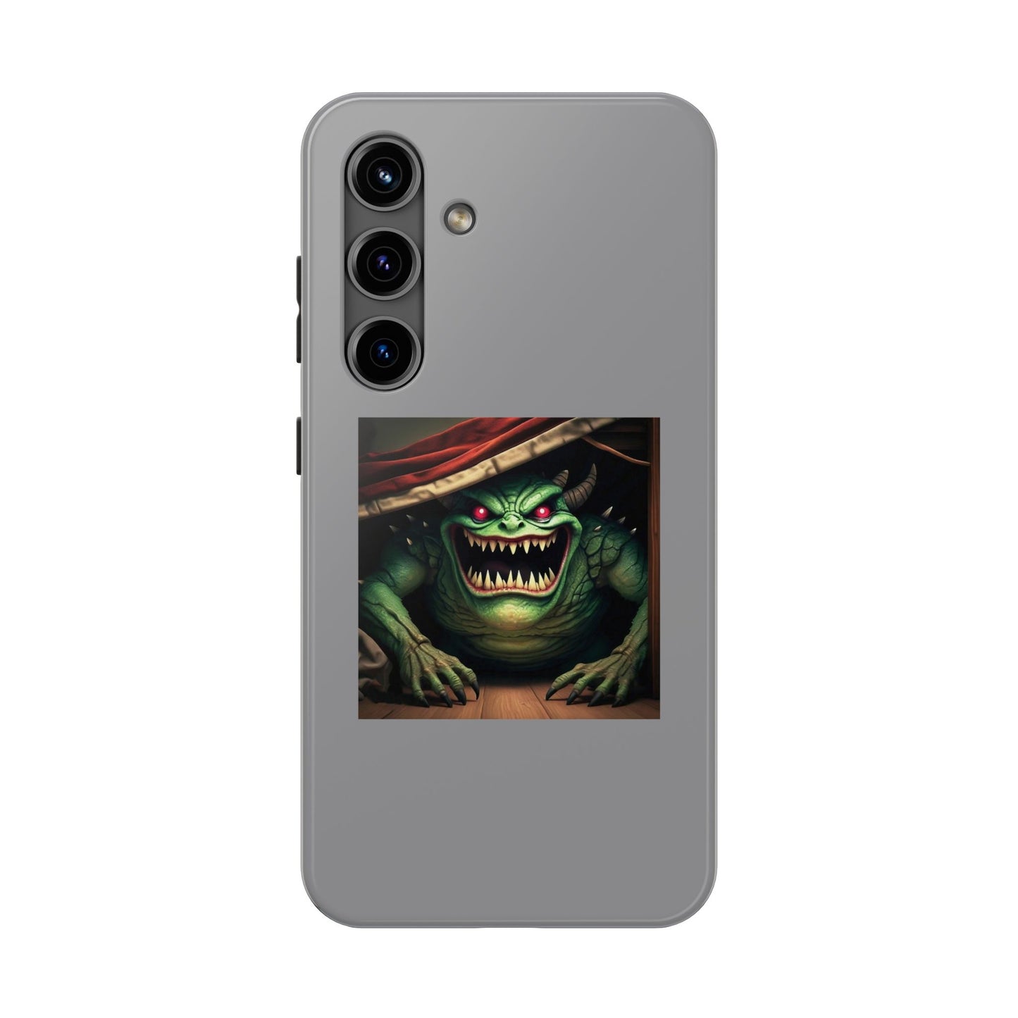 Sock Thief Monster Under the Bed Design Tough Phone Cases