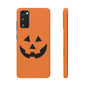 Estuche para teléfono con forma de calabaza tradicional y fundas a presión