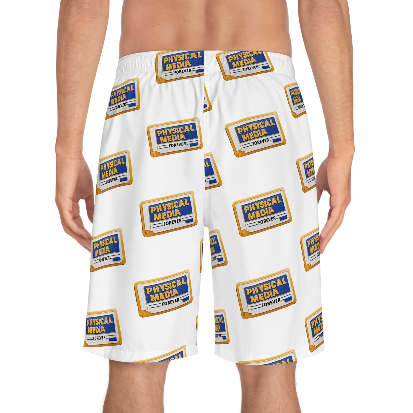 Physical Media Forever Men's Board Shorts (AOP)