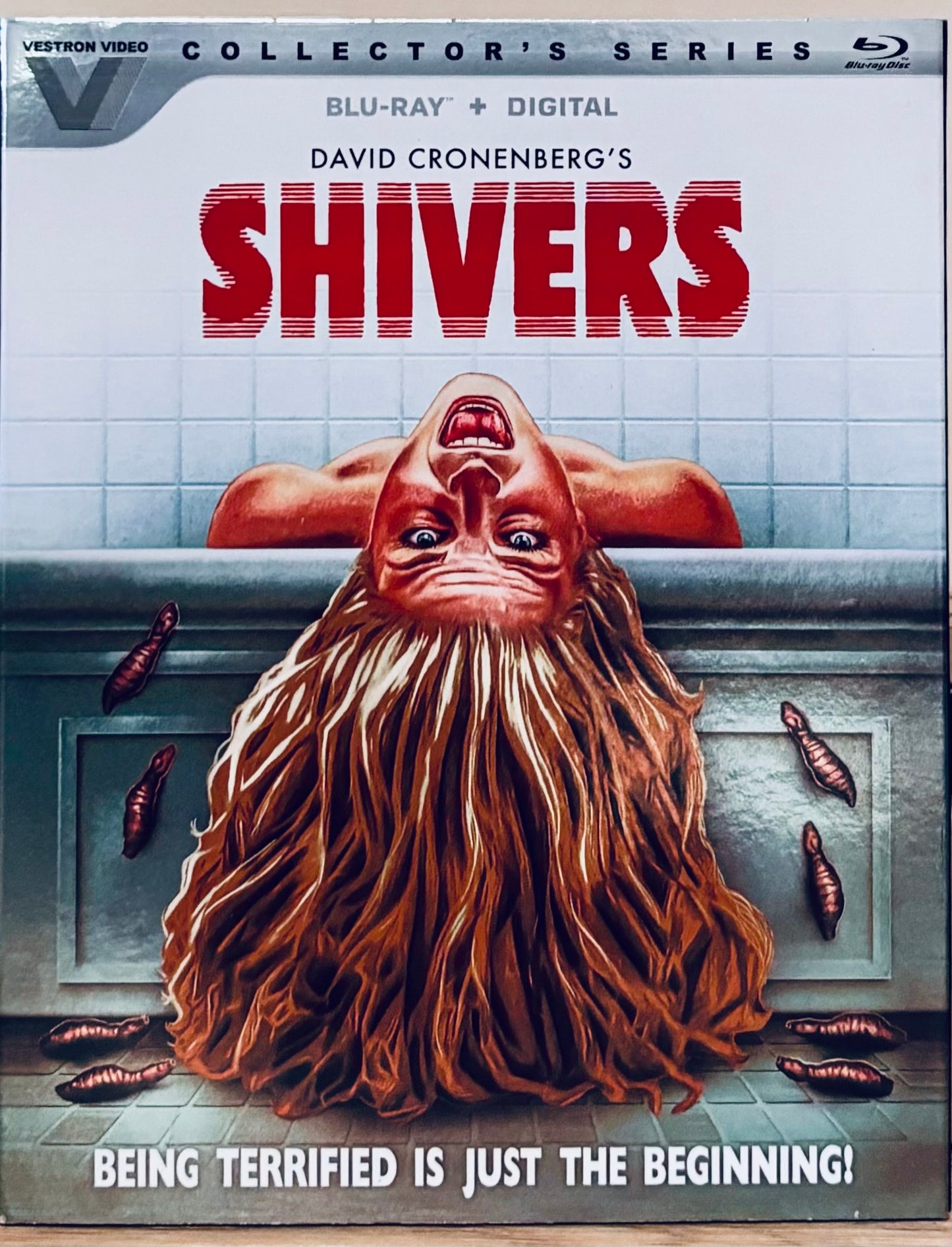 Shivers (Blu-ray) Vestron Video Collector's Series w/ Slipcover VG OOP