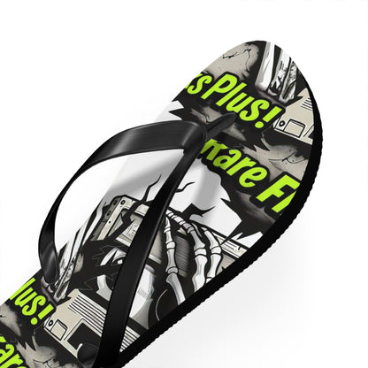 Rare Flicks Plus! Logo Flip Flops