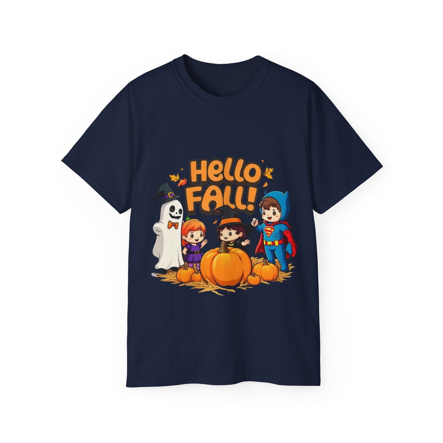 Camiseta unisex de algodón ultrafino con diseño de Hello Fall