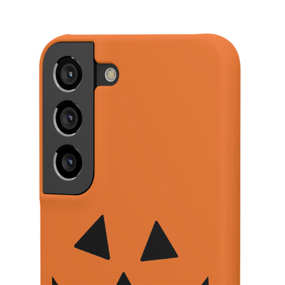 Estuche para teléfono con forma de calabaza tradicional y fundas a presión