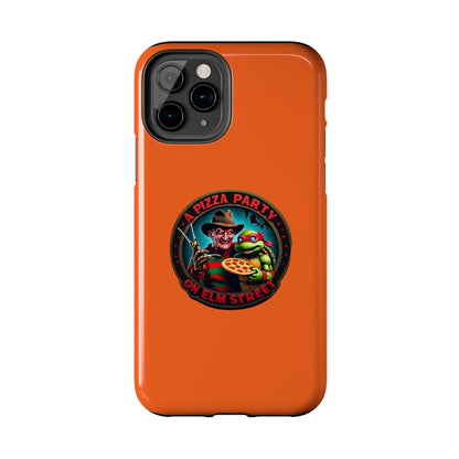 A Pizza Party on Elm Street Tough Phone Cases