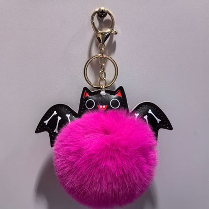 Summer Halloween Keychain Cartoon Leather