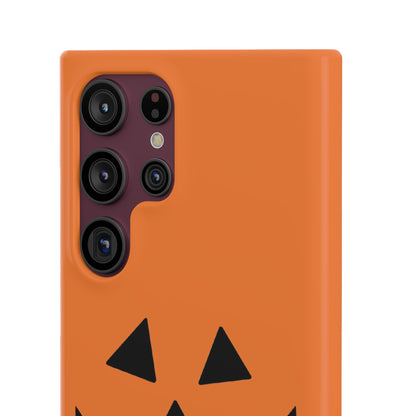 Estuche para teléfono con forma de calabaza tradicional y fundas a presión