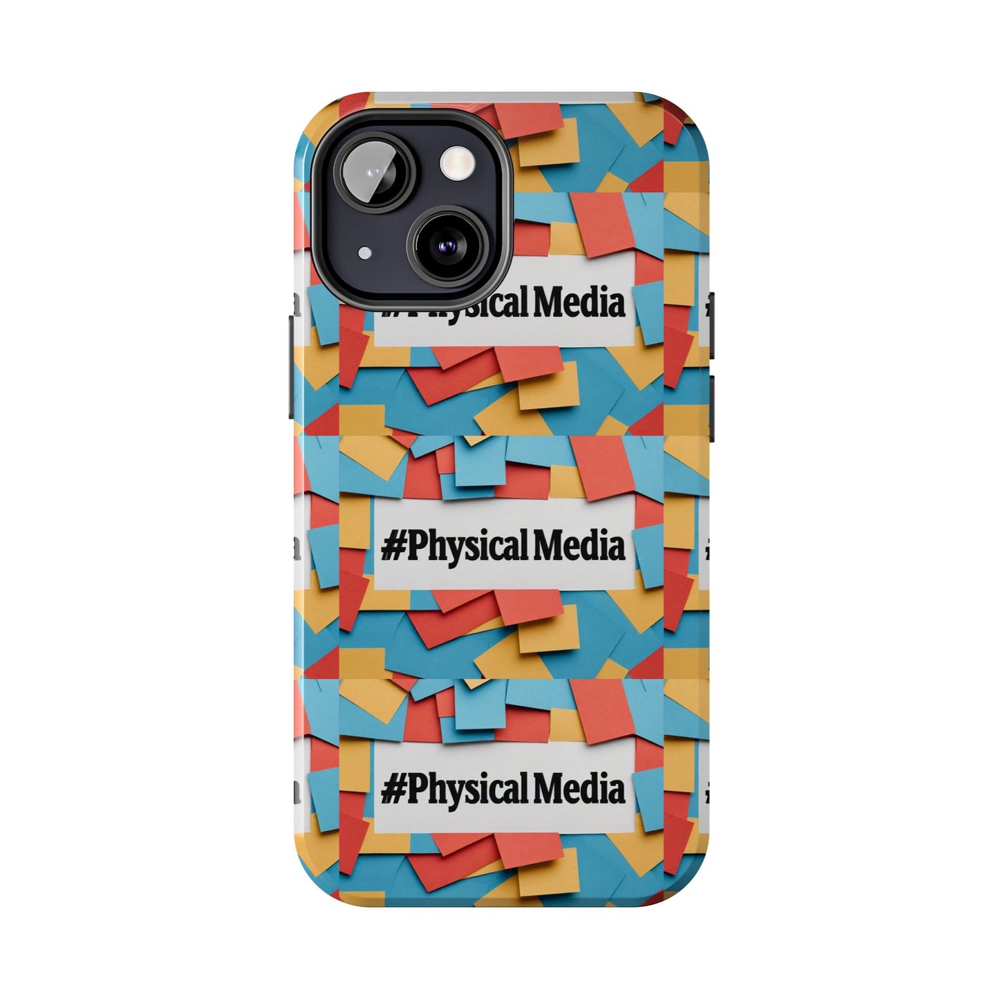 #PhysicalMedia Pattern Tough Phone Case