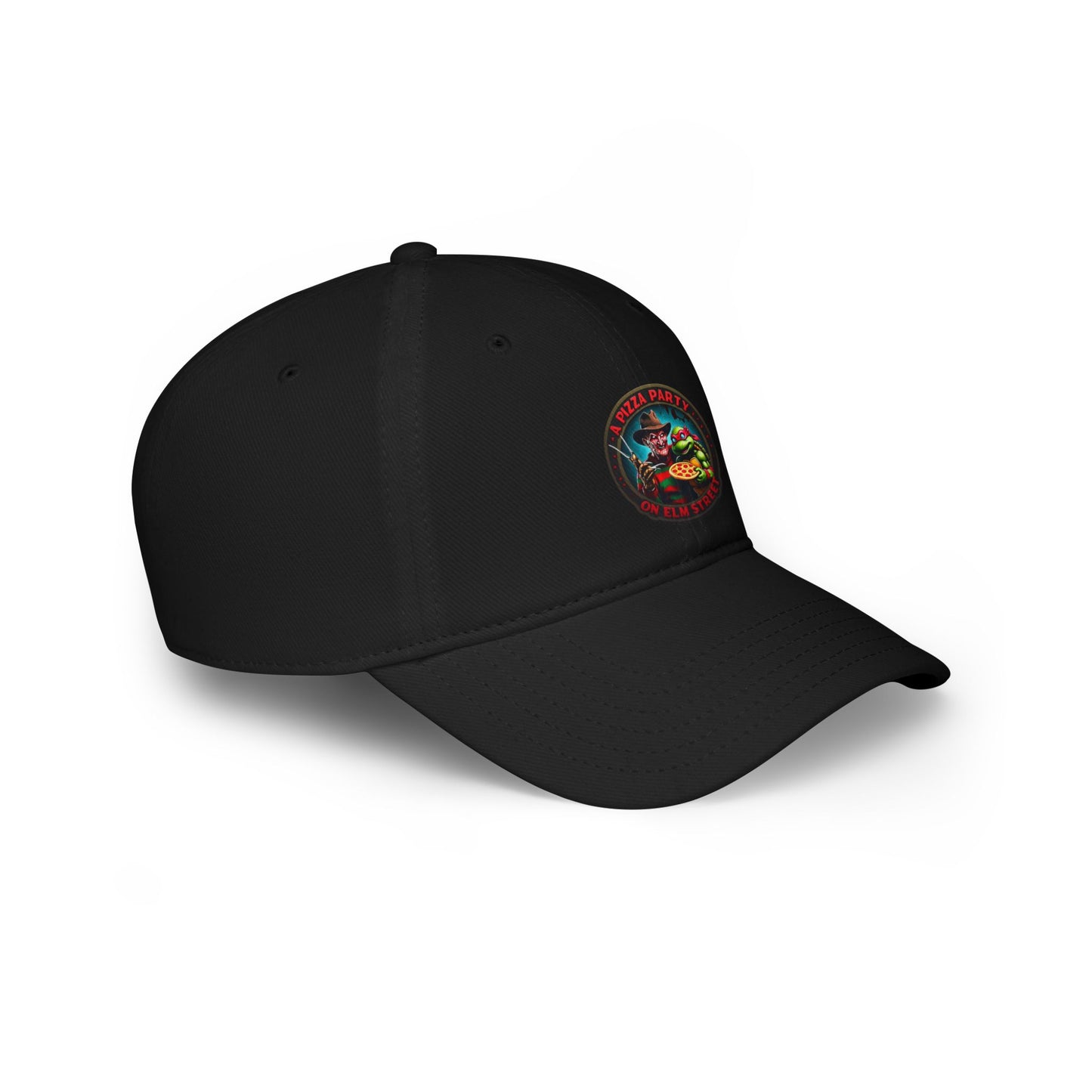 A Pizza Party on Elm Street Low Profile Baseball Cap