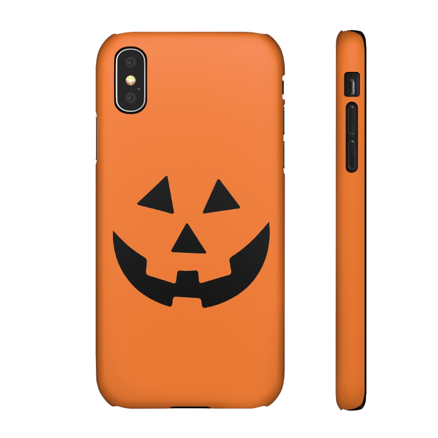 Estuche para teléfono con forma de calabaza tradicional y fundas a presión