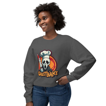 Ghostbake (Front & Back) Unisex Lightweight Crewneck Sweatshirt