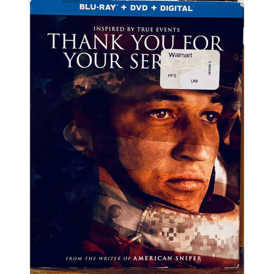 Thank You For Your Service (Blu-ray ONLY, 2018) En/Sp w/ Slipcover Biography/War