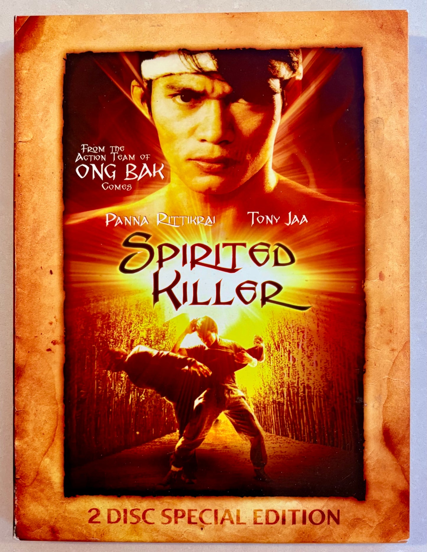 Spirited Killer (DVD, 1994) Acción/Artes marciales Tony Jaa con funda protectora EN/TH