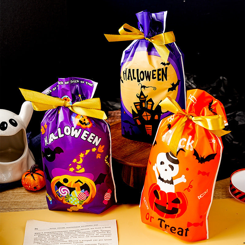 Halloween Pumpkin Snack Bag Party Candy Bag