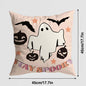 Halloween Pumpkin Castle Pillow Cover