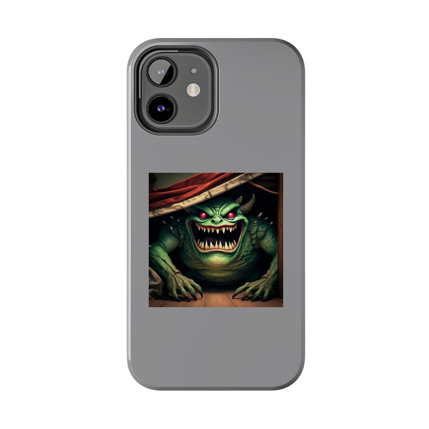 Sock Thief Monster Under the Bed Design Tough Phone Cases