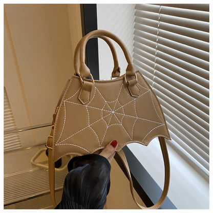 Bolsos de hombro tipo bandolera con asa y diseño de telaraña de Halloween para mujer