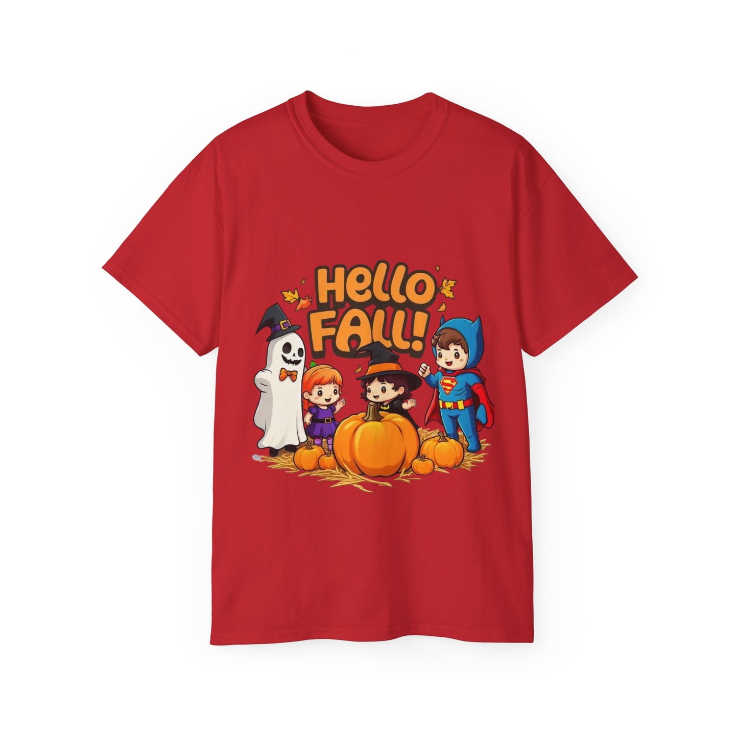 Camiseta unisex de algodón ultrafino con diseño de Hello Fall