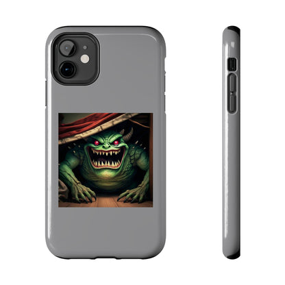 Sock Thief Monster Under the Bed Design Tough Phone Cases