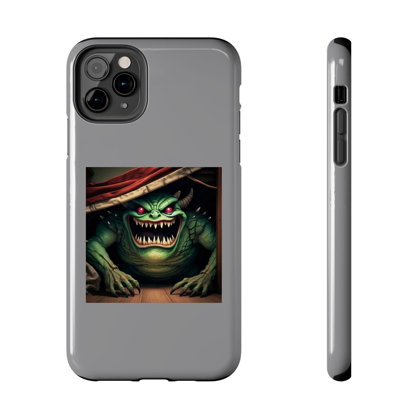 Sock Thief Monster Under the Bed Design Tough Phone Cases