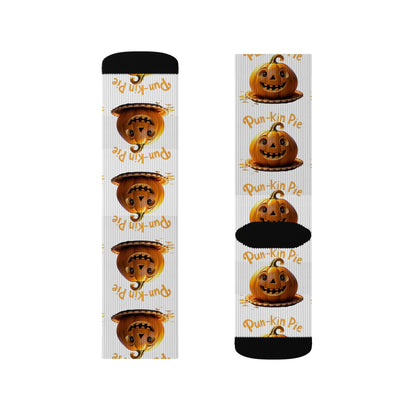 Pun-Kin Pie Design Pattern Sublimation Socks