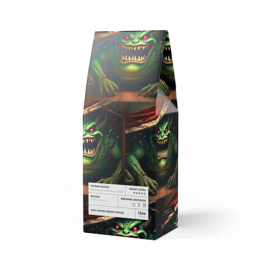 Sock Thief Monster Under the Bed Design Bitterroot Coffee Blend (Dark French Roast)