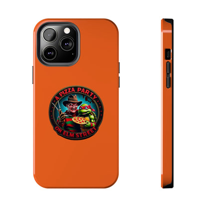 A Pizza Party on Elm Street Tough Phone Cases