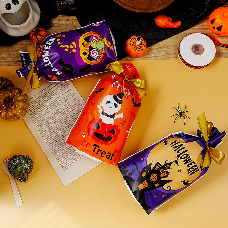 Halloween Pumpkin Snack Bag Party Candy Bag