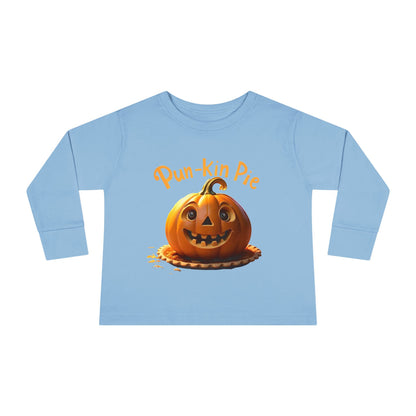 Pun-Kin Pie Design Toddler Long Sleeve Tee