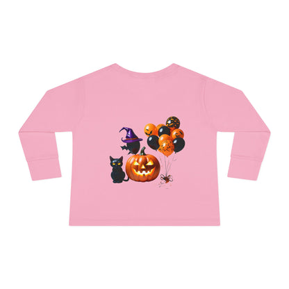 Pun-Kin Pie Design Toddler Long Sleeve Tee