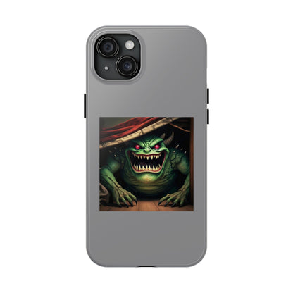 Sock Thief Monster Under the Bed Design Tough Phone Cases