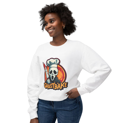 Ghostbake (Front & Back) Unisex Lightweight Crewneck Sweatshirt