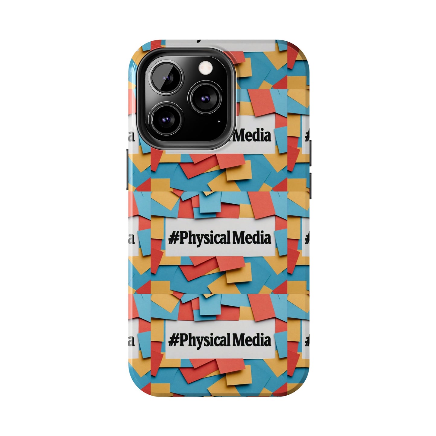 #PhysicalMedia Pattern Tough Phone Case