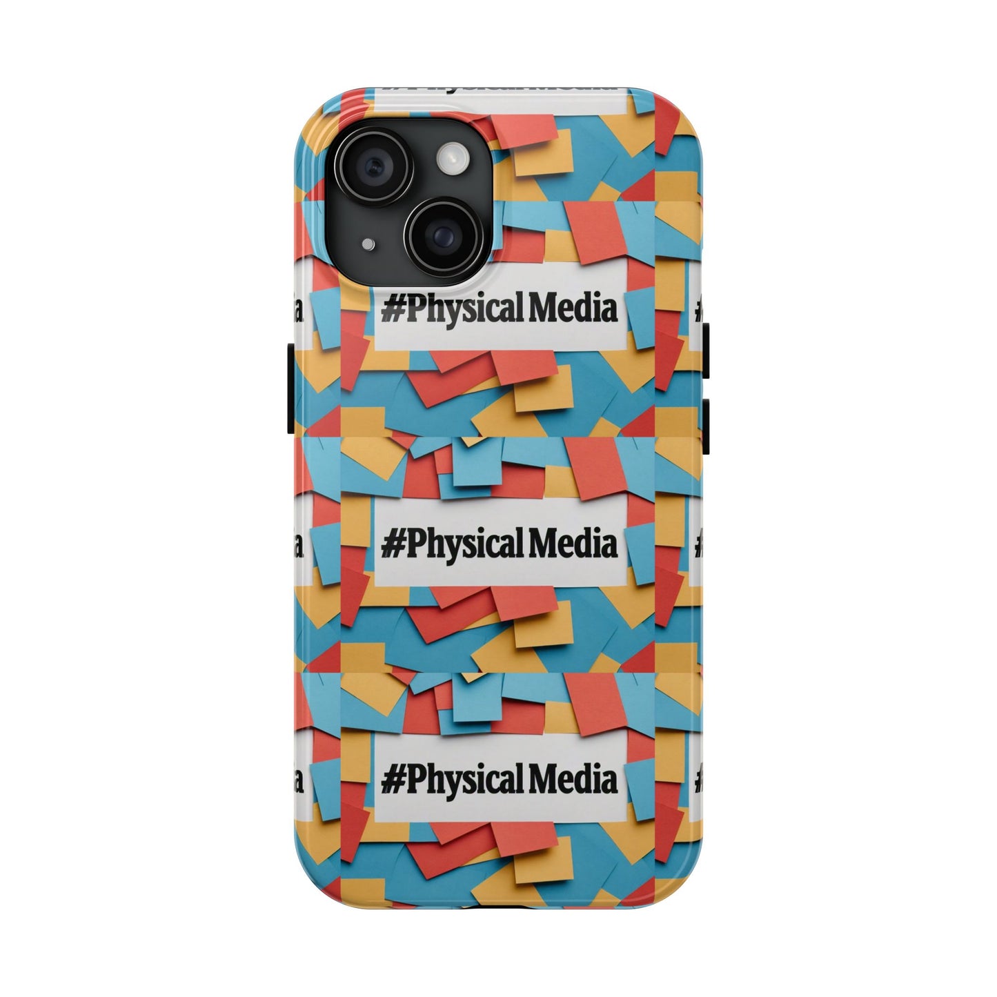 #PhysicalMedia Pattern Tough Phone Case