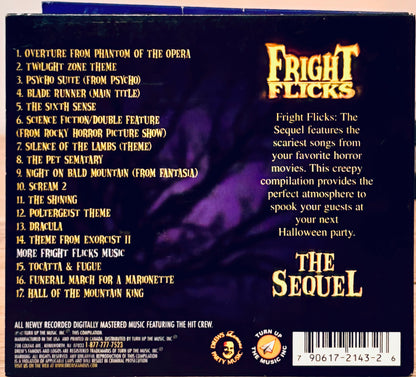 Drew's Famous FRIGHT FLICKS: The Sequel Halloween Party CD Horror Movie Songs*MA