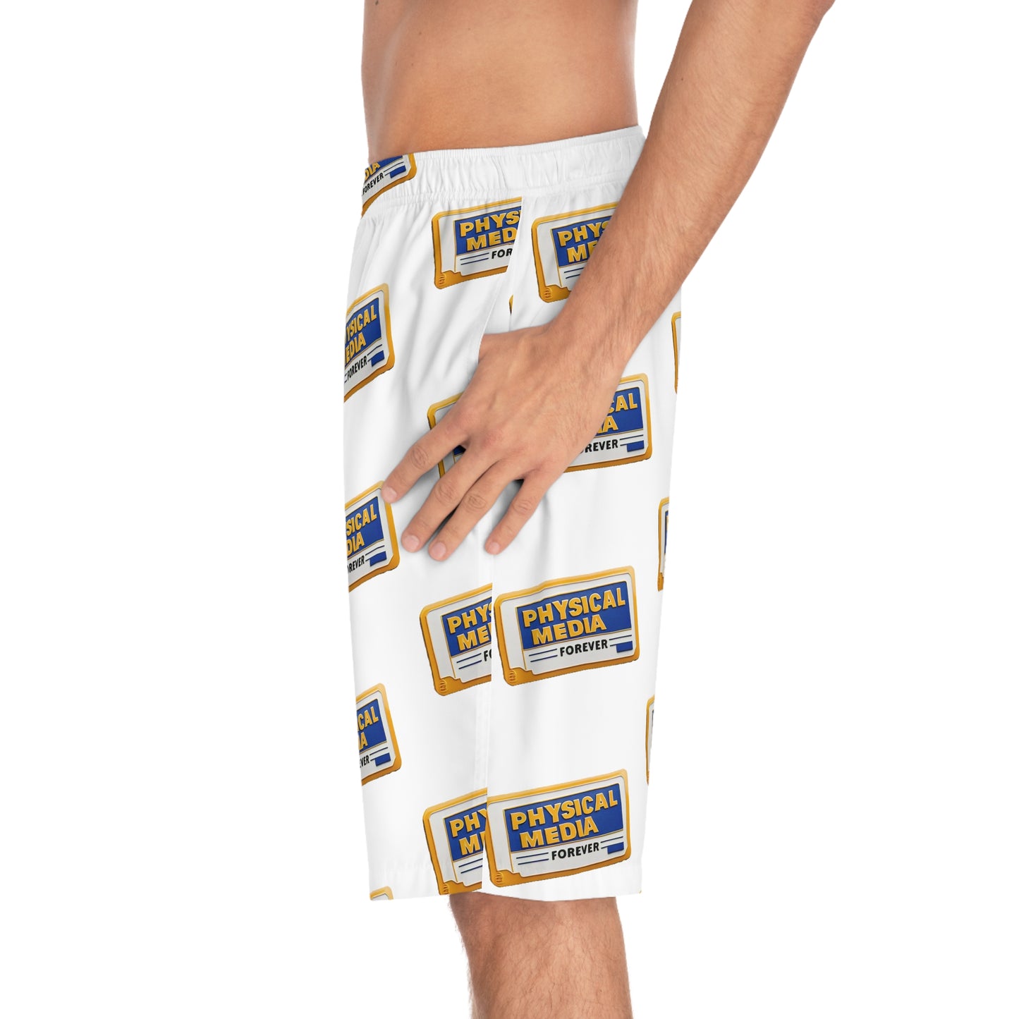 Physical Media Forever Men's Board Shorts (AOP)