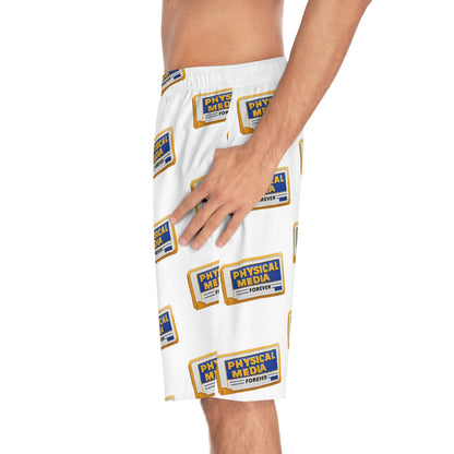 Physical Media Forever Men's Board Shorts (AOP)