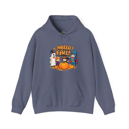 Hello Fall Design Unisex Heavy Blend™ Hooded Sweatshirt