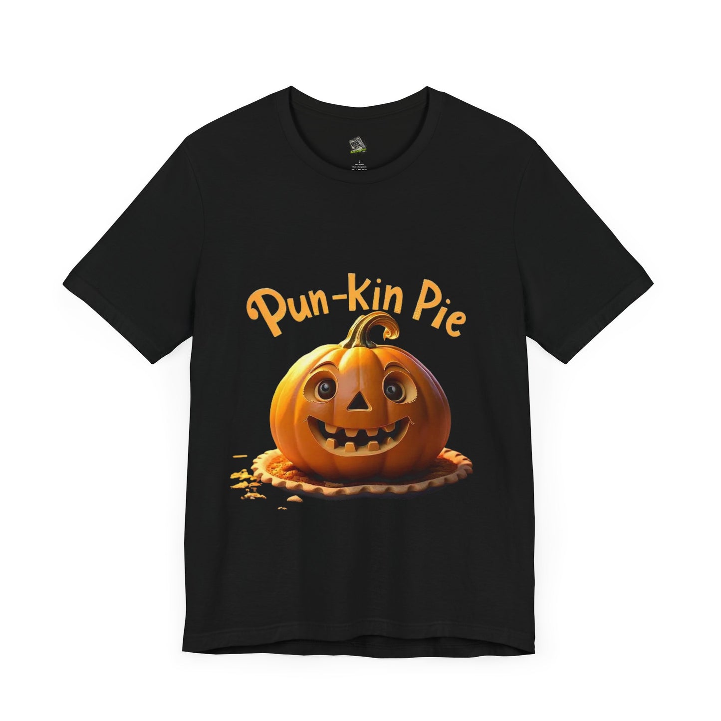 Camiseta Pun-Kin Pie: camiseta unisex de manga corta de jersey suave para otoño