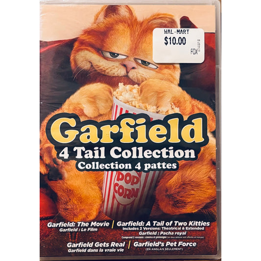 Garfield: Colección de 4 colas (DVD, 2014) Set de 4 discos Comedia Fox OOP NUEVO