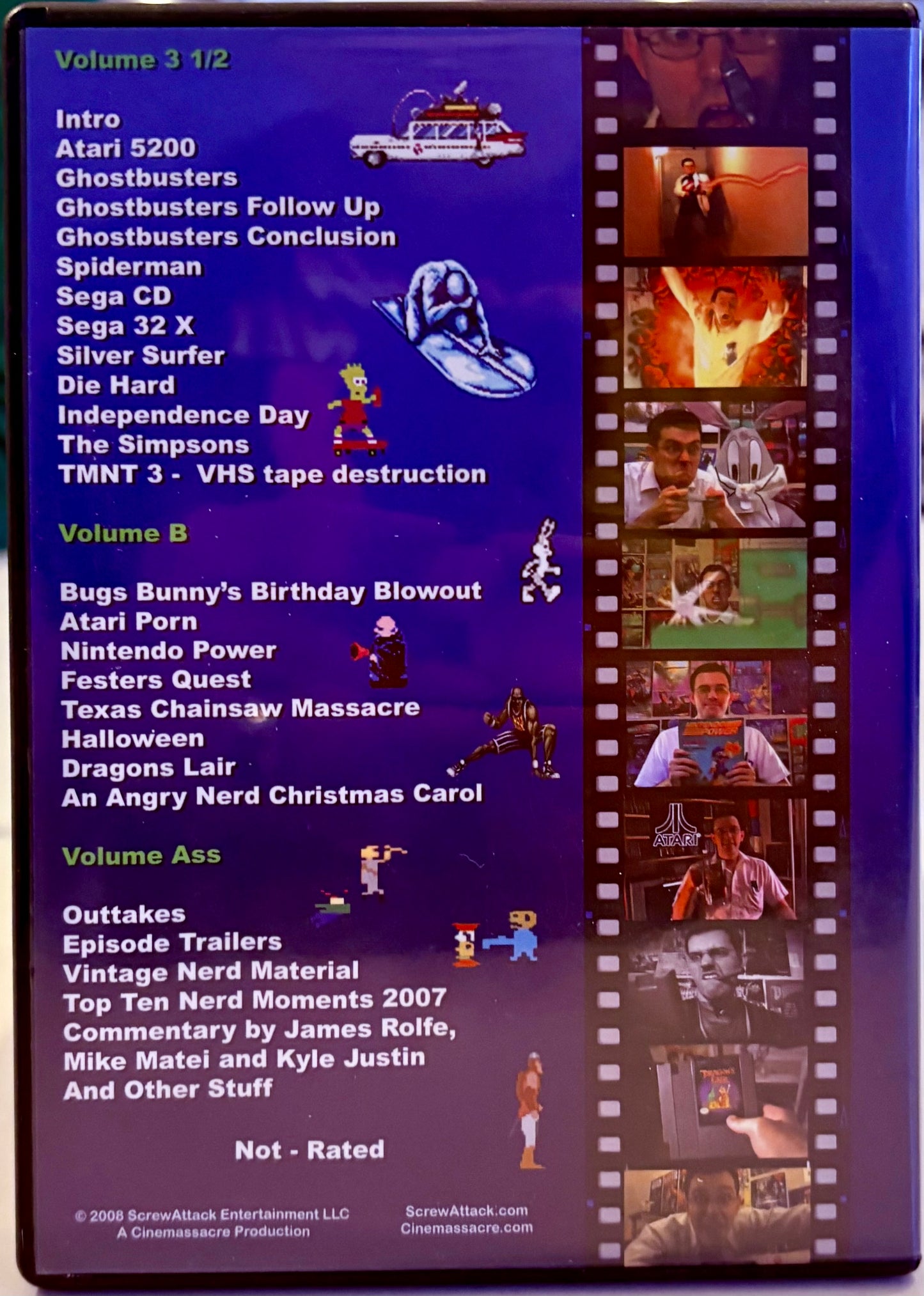 El nerd de los videojuegos enojado AVGN Volumen 2 (DVD 2008) Conjunto de 3 discos