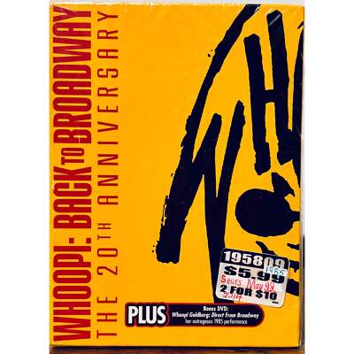 Whoopi - Back to Broadway (DVD 2005) The 20th Anniversary Comedy HBO Brand NEW * image 0