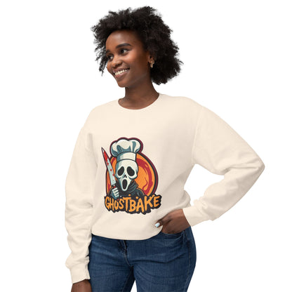 Ghostbake (Front & Back) Unisex Lightweight Crewneck Sweatshirt