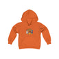 Hello Fall (front) Pun-Kin Pie (back) Youth Heavy Blend Hooded Sweatshirt Hoodie