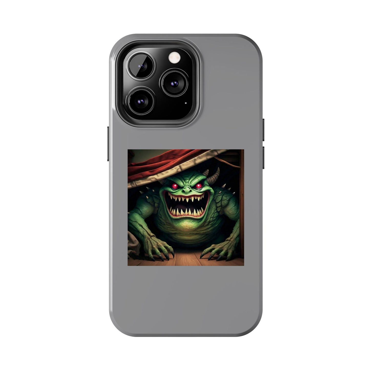 Sock Thief Monster Under the Bed Design Tough Phone Cases