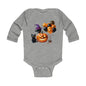 Halloween Pumpkin & Cat Infant Bodysuit - Soft, Cozy, and Adorable